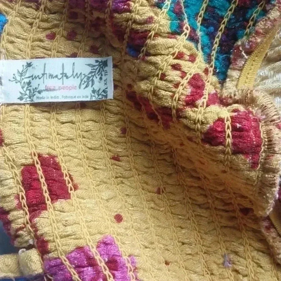 Free People The Perfect Floral Fit and Flare Mini Size XS Tropical Beachy - Picture 4 of 7